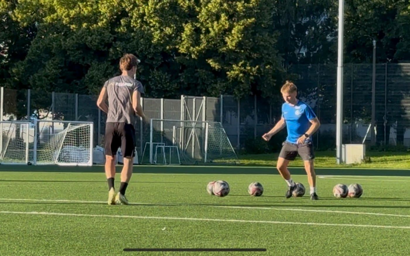 Individual session with multiple balls