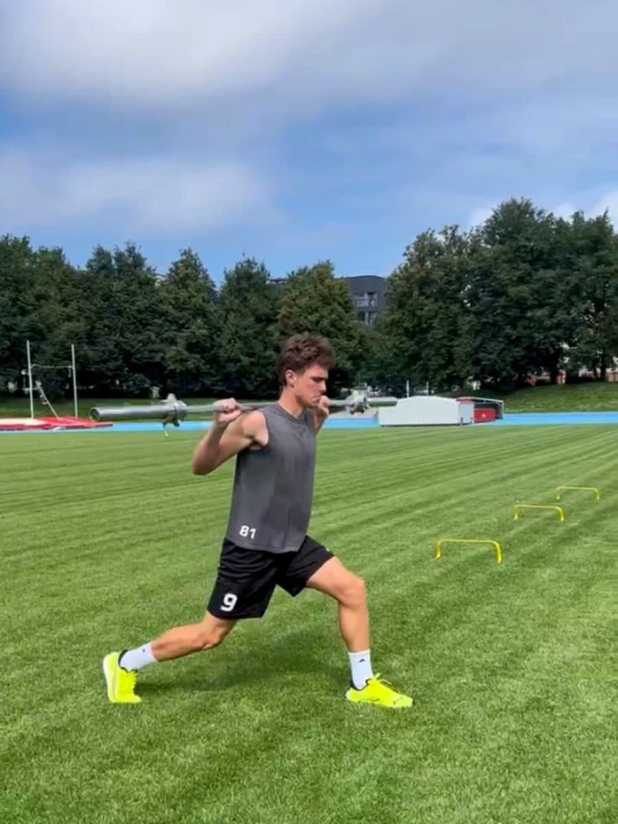 Strength work on the pitch