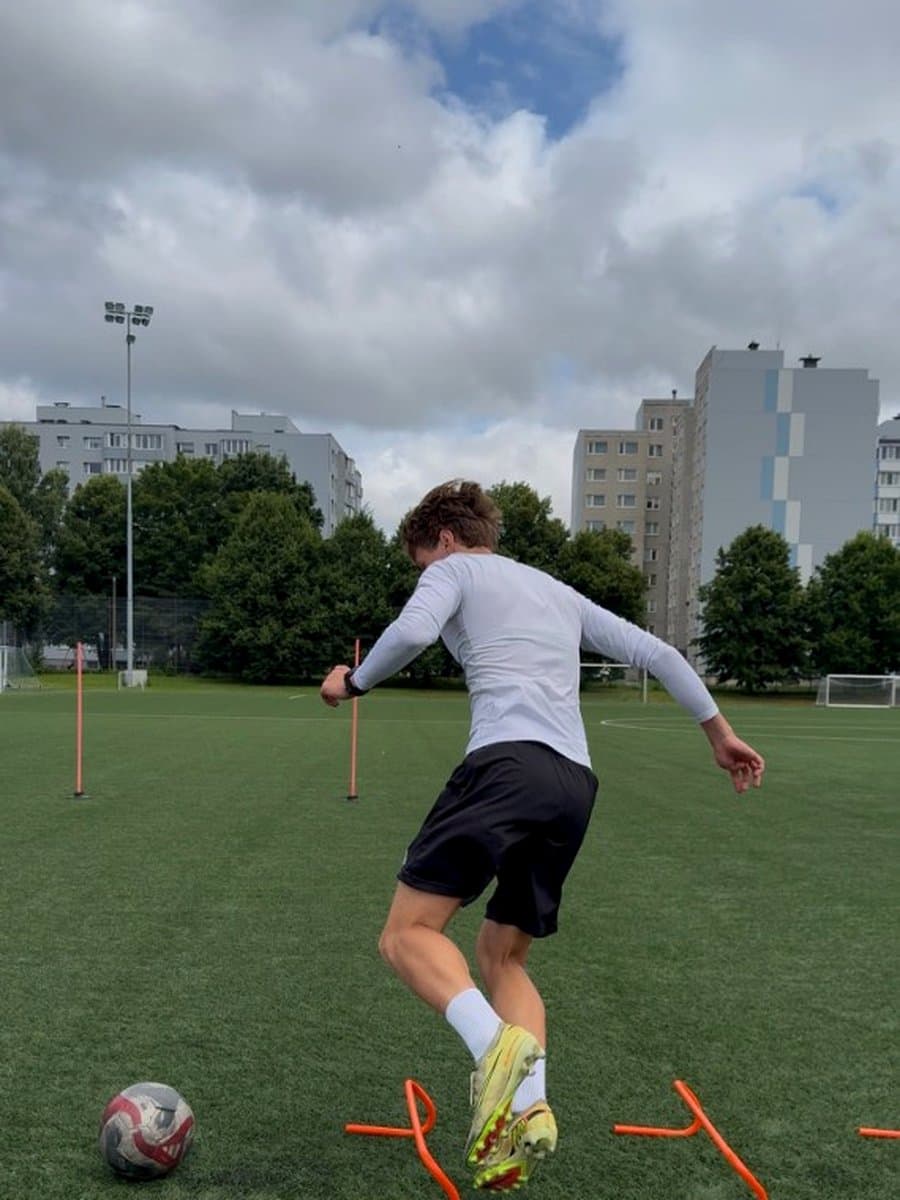 Coordination drill over hurdles